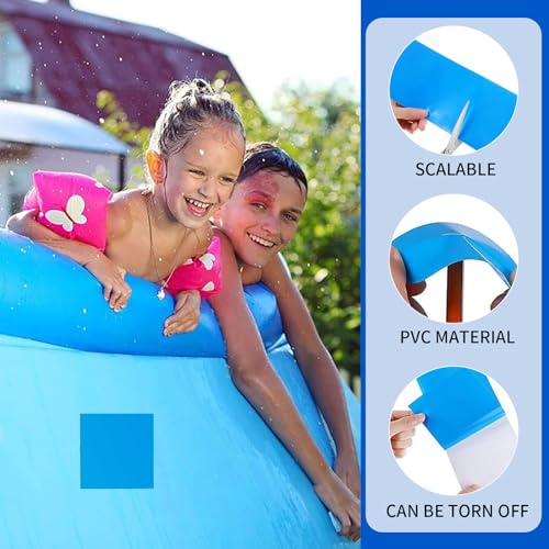 KHIRY Selbstklebende Reparaturflicken Pool für Schwimmbecken 60 Stück Pool Reparaturset Unterwasser PVC Pool Reparaturset