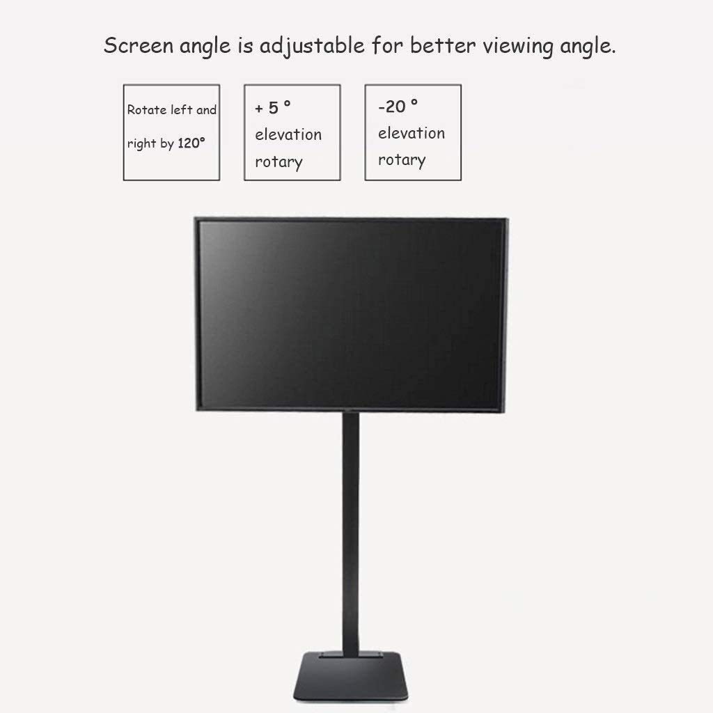 Uchwyt ścienny do telewizora Wysokie stojaki podłogowe do telewizorów 32 "/49"/55 "/65"/70 "Płaskie ekrany, regulowany obrotowy stojak telewizyjny o dużej wytrzymałości do