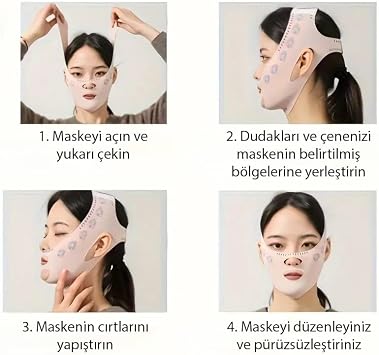 Facial Corset Chin Neck Tape Anti-Snoring Tickle Cheek Tickle Collection (Black, SINGLE SIZE)