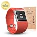 QIBOX Premium HD Clear Tempered Glass Screen Protector for for Fitbit Surge Fitness Superwatch 9H Hardness Multi-layer Explosion-proof and Anti-Bubble Screen Guard