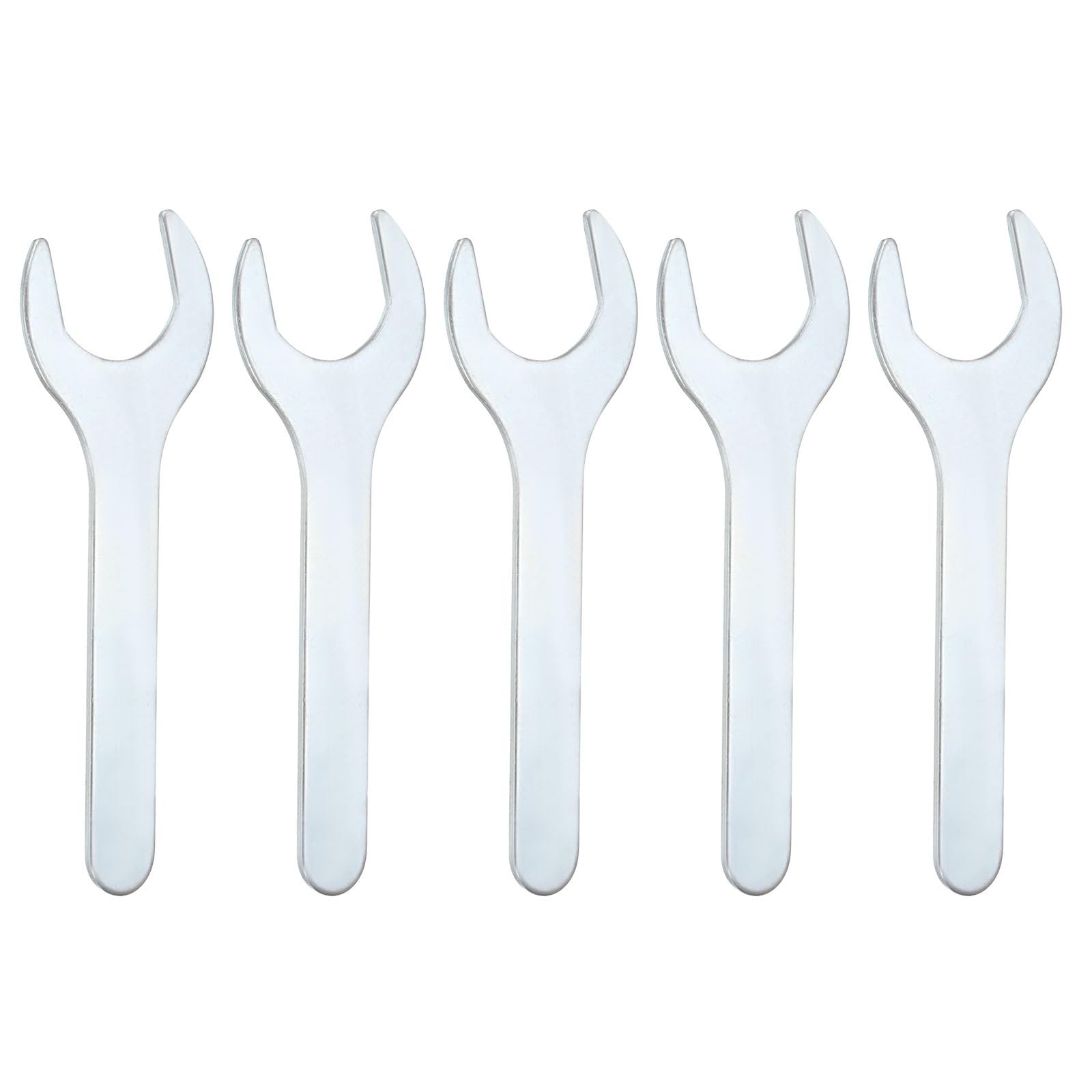 sourcing map 5pcs Super Thin Open End Wrench 30mm Metric 138mm Long 2.2mm Thickness Lightweight U-Shaped Spanner Single End Wrenches for Automotive Repair Furniture Assembly