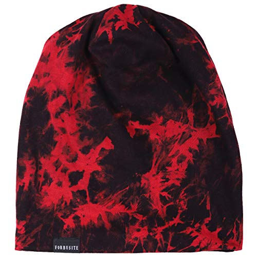 Mens Slouch Hollow Beanie Summer Skullcap B090 (B-Wine, Thin Cool) #TOP2