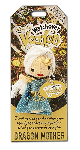 Watchover Voodoo - String Voodoo Doll Keychain – Novelty Voodoo Doll for Bag, Luggage or Car Mirror - Dragon Mother Voodoo Keychain, 5 inches, Gold (108010111)