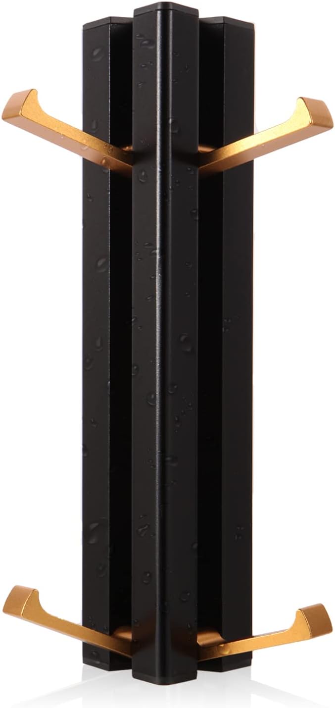 Folding Hideaway Coat Hooks Wall Mounted Space Aluminum