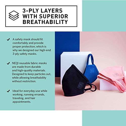 NEQI Community Face Coverings Cloth Face Mask Reusable and Washable