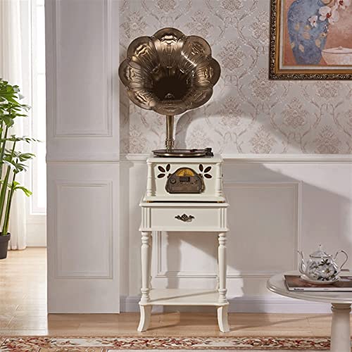 Gramophone phonographe en bois, tourne-disque vinyle, haut-parleurs stéréo, contrôle 33/45/78, vinyle, CD, Bluetooth, radio, lecture USB, enregistreur blanc - Les Beatles, Paul McCartney, John Lennon, RIngo Starr, George Harrison Gramophone phonographe en bois, tourne-disque vinyle, haut-parleurs stéréo, contrôle 33/45/78, vinyle, CD, Bluetooth, radio, lecture USB, enregistreur blanc – Image 6
