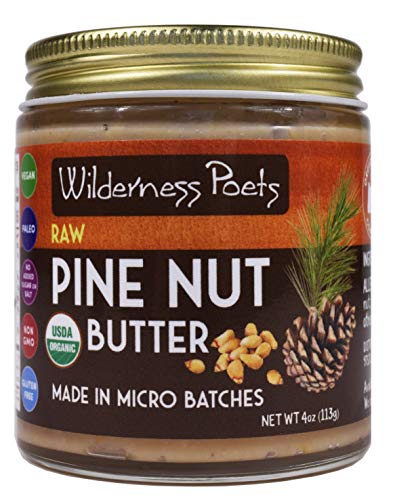 Wilderness Poets Pine Nut Butter, Raw & Organic (4 Ounce)