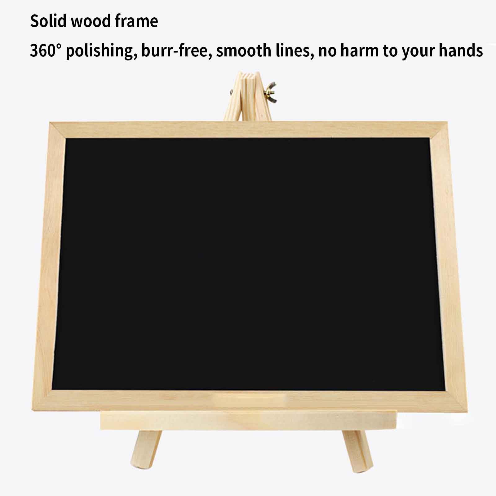 Pizarra Blanca Pequeña Pizarra Magnetica Pizarras Blancas De Rotulador Magnética Whiteboard Borrable White Board Con Soporte Tablero De Escritura De Doble Cara Magnético (Black,30X40CM)