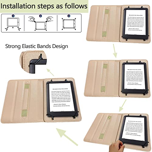 E Net-Case Case For 6“ Sony/Kobo/Tolino/Pocketbook Ebook Reader Universal Case For Kobo Clara Hd 6" Ereader Barnes And Noble Nook Glowlight 4 Ereader 6" Kobo Nia 6” Ereader-Black #TOP3