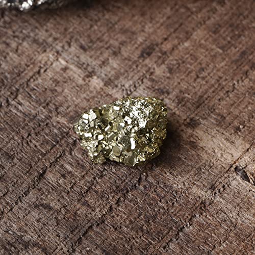 Image of Golden Pyrite Crystal Cluster 300-350 gm | Large Raw Pyrite Stone for Money, Prosperity & Success | Healing & Manifestation Crystal for Feng Shui, Vastu & Home Decoration
