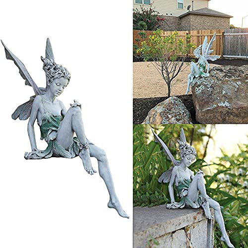 AGDLLYD Feen Figuren Gartendeko,Blumenfee Gartenfigur,Fairy Garden...