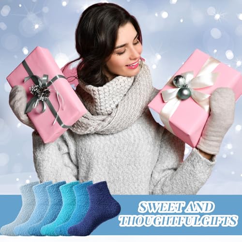 Image of Handepo 60 Pairs Women Fuzzy Socks Bulk