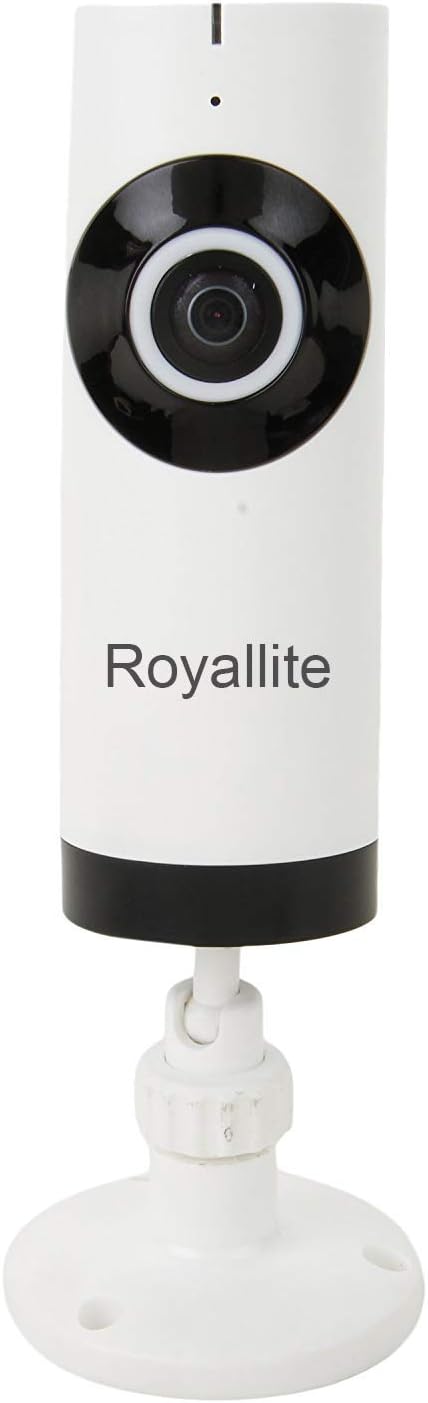 Royallite Wireless Fisheye Vision 180°D1002W Panoramic IP Camera (Support Upto 128 GB SD Card) (White)