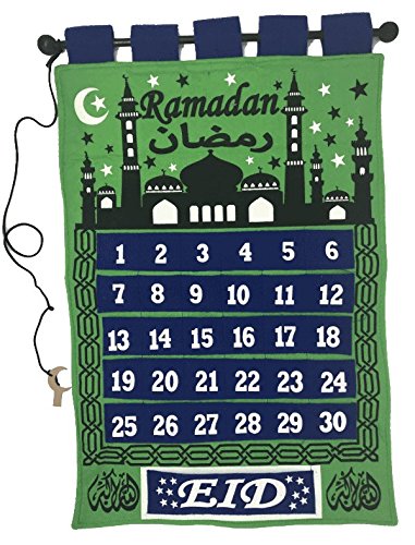 Green Ramadan Tracker/Count down Ramadan Calendar