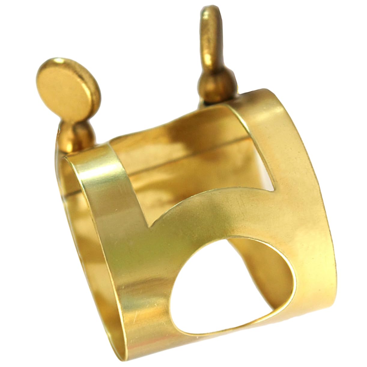 Toddmomy 1Pc Alto Saxophone Head Clip Durable Embossed Design for Enhanced Sound Quality Beginner Friendly Stabilizer Elegant Performance Accessory for Musicians
