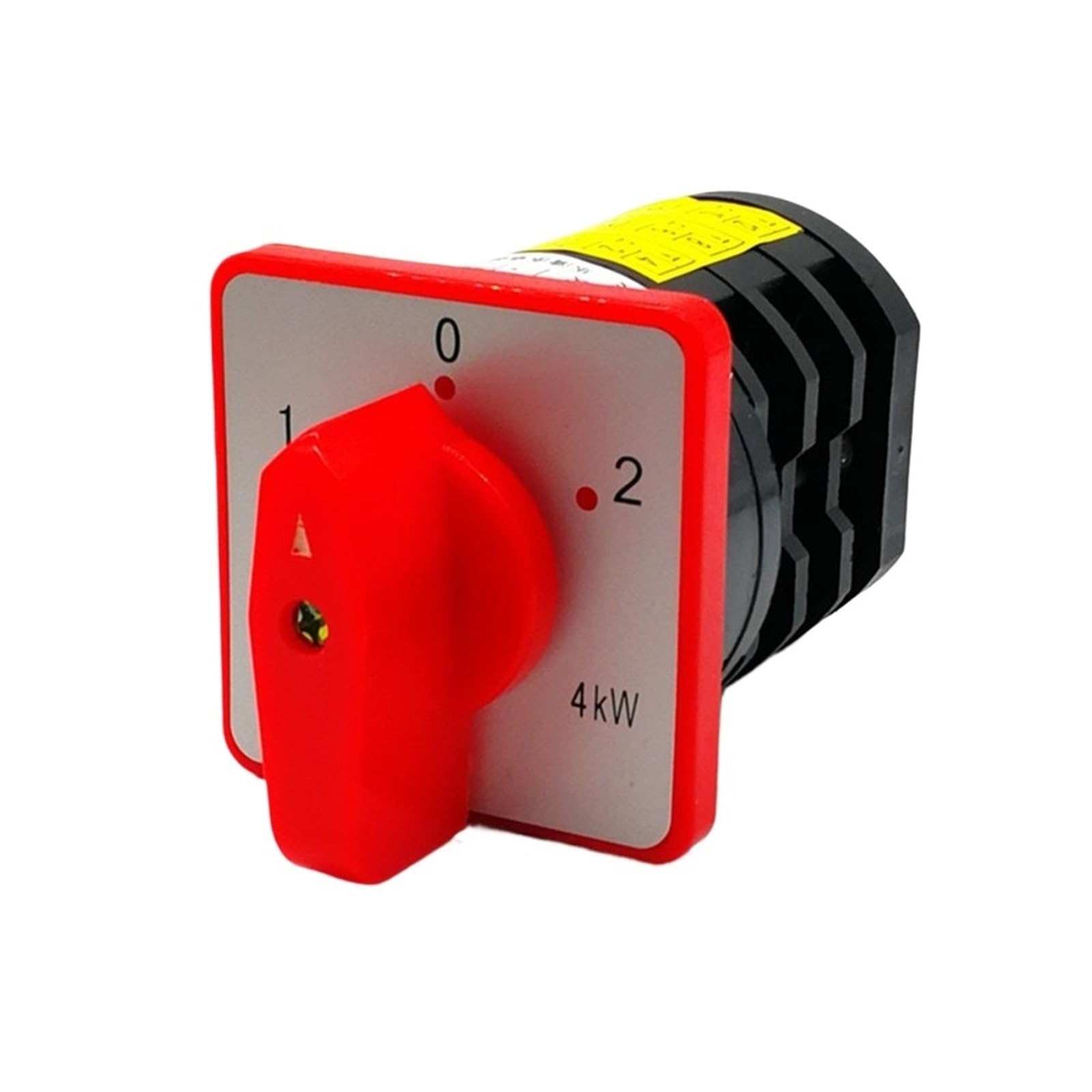 1 x 3-pozycyjny obrotowy przełącznik krzywkowy, 380 V AC, 20 A, 4 kW, 12 terminali