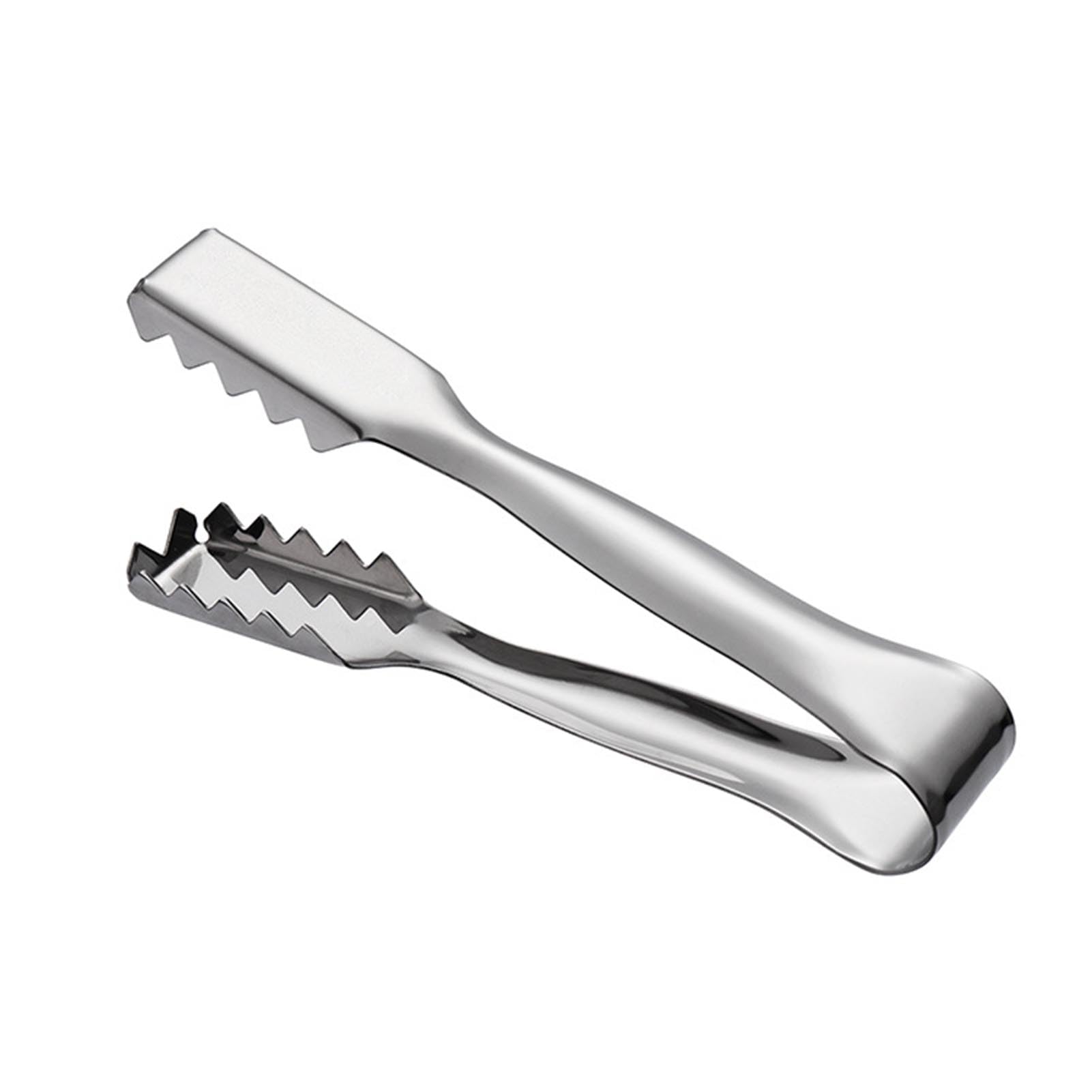 2Pcs Ice Tongs for Jumbo Ice Balls and King Cubes, Stainless Steel Ice Tongs for Ice Bucket with Serrated for Cocktails Whiskeys Drink Coffee
