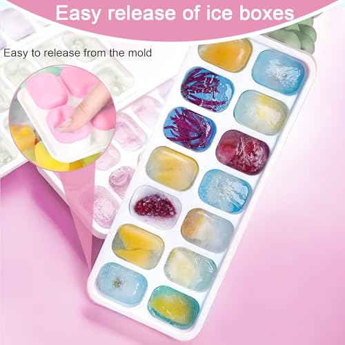 Set de 4 Moldes de Silicona para Cubitos con Tapa miniatura 4