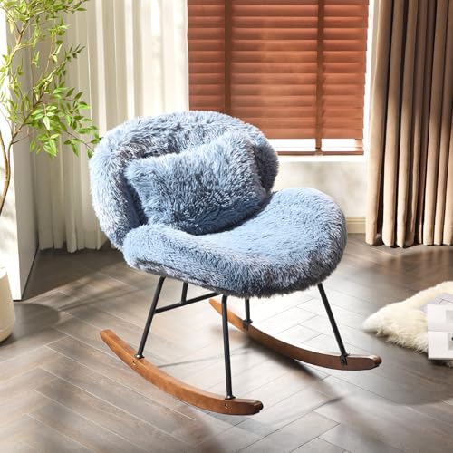 Sillón Plegable Peluche Azul Océano miniatura 3