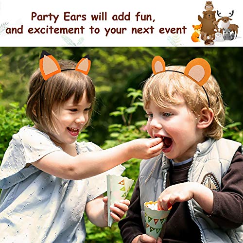 13Pcs Woodland Animal Headbands Forest Friend Wild One Camping Theme Felt Ears Headbands For Woodland Creature Theme Baby Shower Birthday Party Favors Kids Adults Cosplay Apparel Party Supplies #TOP1