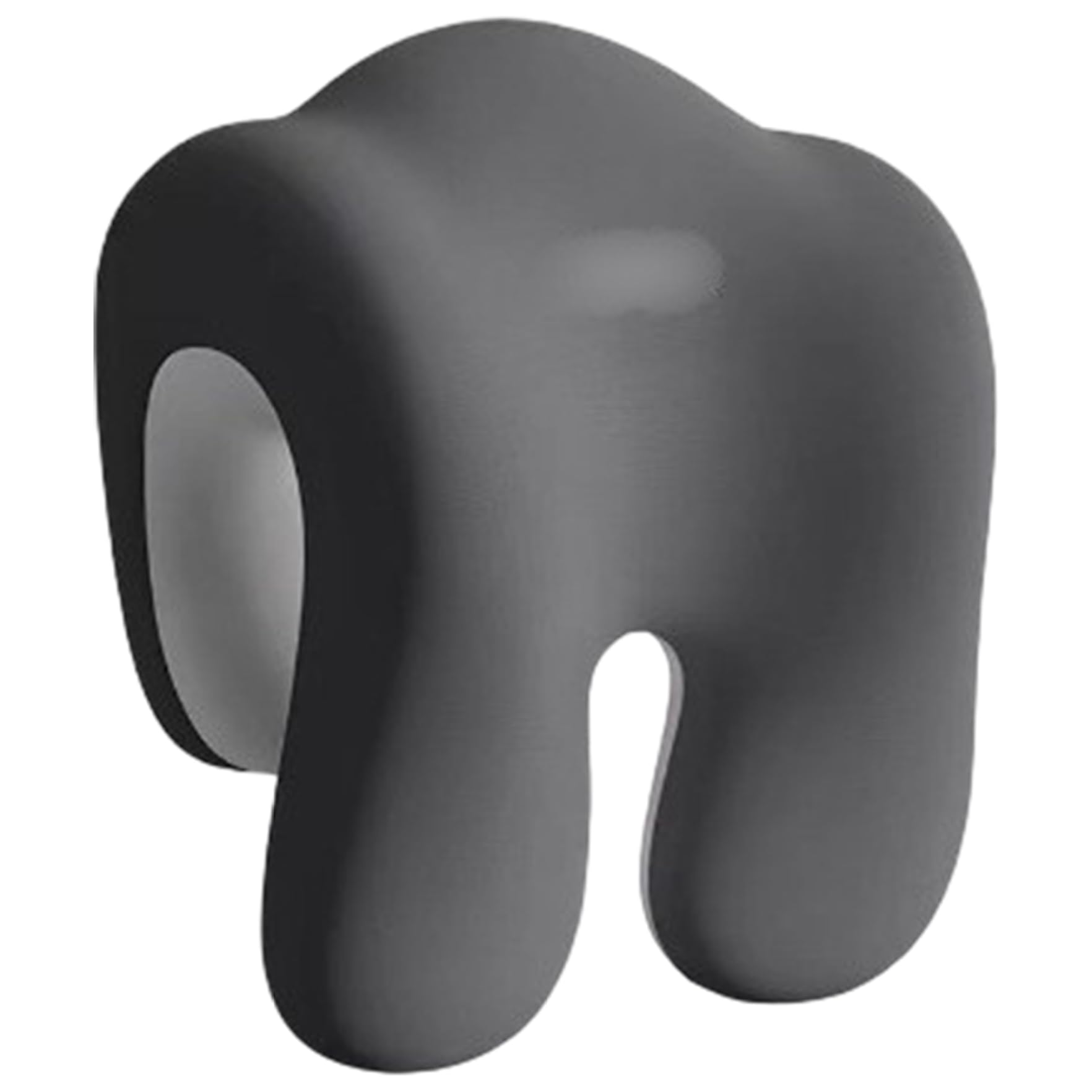 Joygoodta Grey Office Chair Headrest Attachment, Ergonomic Memory Foam Concave Neck Support Pillow, Comfort Office Chair Headrest For Working, Car, Sofa, Plane, Travel