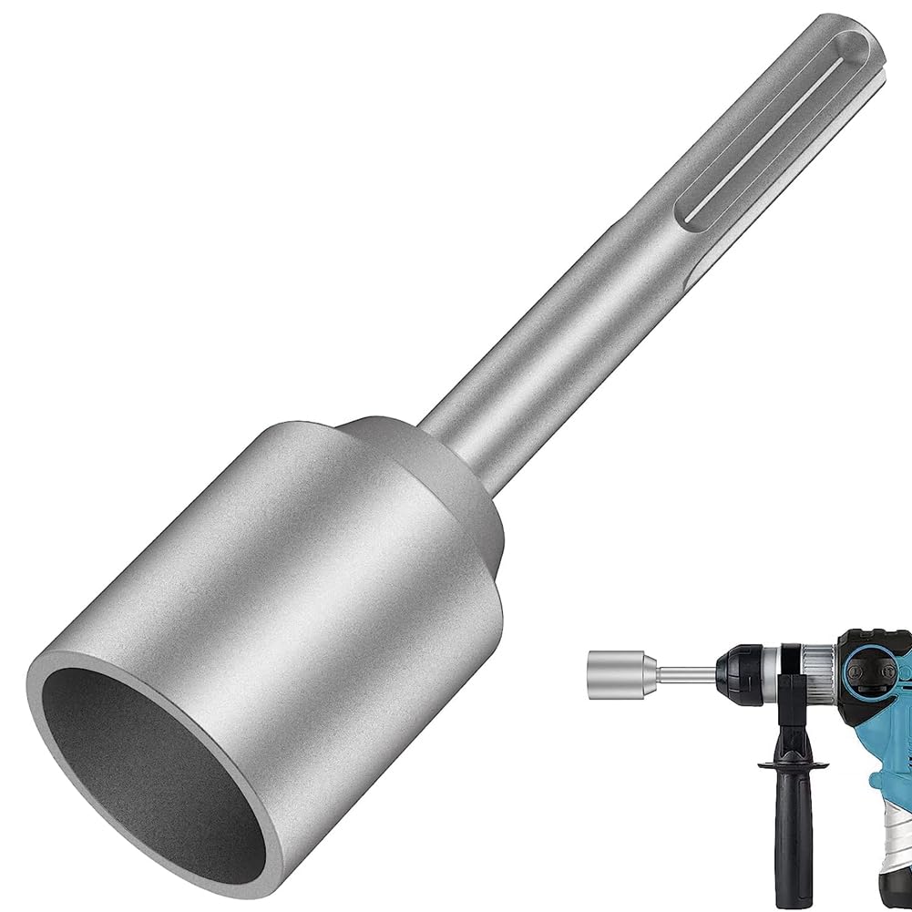 qimoi SDS-Max Ground Rod Driver, Heavy Duty Steel Drill Bit Driver,for RotaryHammer Drill Grounding Rods