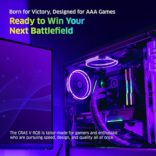 Image of KLEVV CRAS V RGB DDR5 32GB (2x16GB) 6400MHz CL32 1.35V Gaming Desktop Ram Memory SK Hynix Chip XMP 3.0 / AMD EXPO Ready - Black (KD5AGUA80-64A320G)