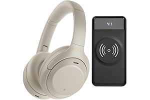 WH-1000XM4 Noise Canceling Headphones and Qi Wireless Charging Battery Bank