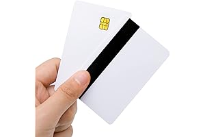 20Pack-SLE4442 Chip Cards w/Hico 2 Track mag Stripe Blank Smart Contact IC...