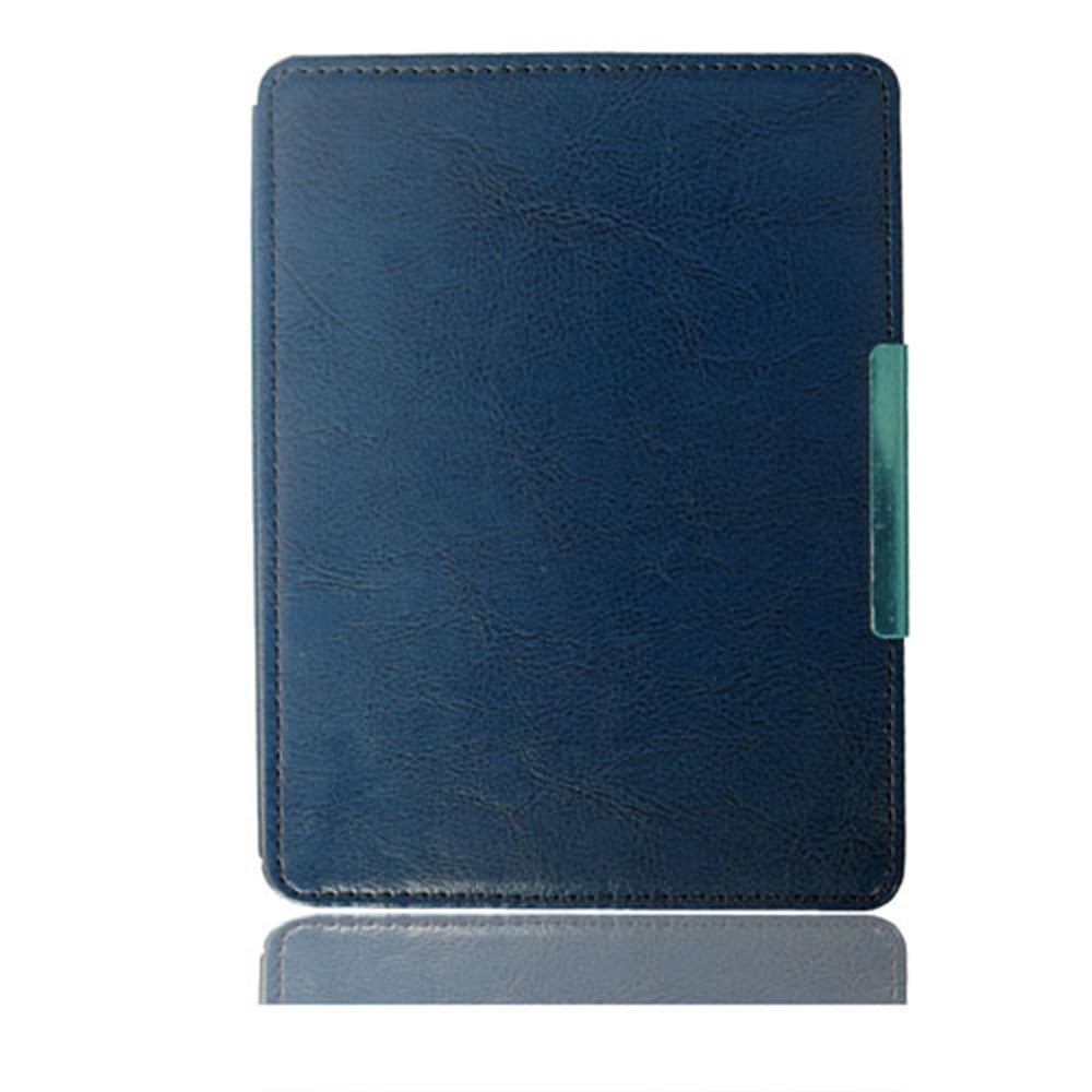 INSOLKIDON Compatible with Kobo Glo (N613) 6-inch eReader Tablet case, Full Coverage Ultra Slim Leather Cover Case with Folding Cover Rugged with Auto Sleep/Wake (Dark Blue)