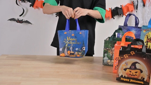 40 Halloween-Partytüten Mit Griffen – Bunte Trick-or-Treat Taschen Für Süßigkeiten