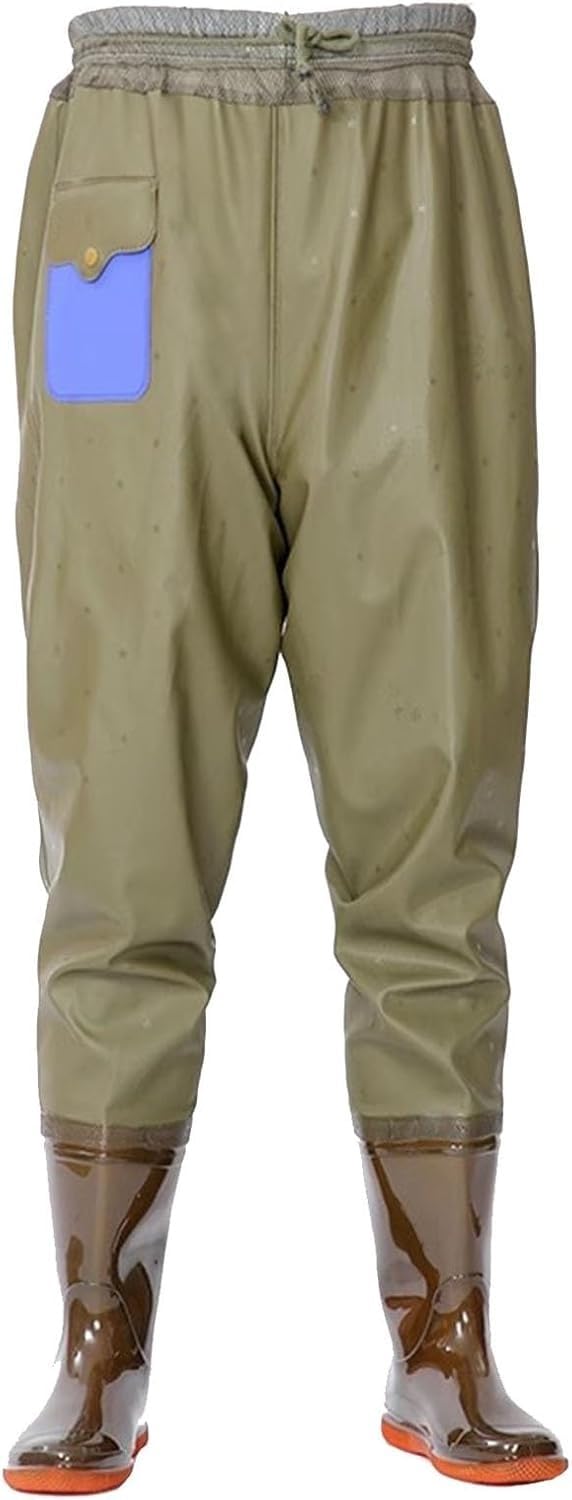 Waders PVC Waterdichte Viswaadpakken Voor Mannen Vrouwen, Lichtgewicht Antislip Laarzenlaars Borstwaadpak Voor Jacht & Waden