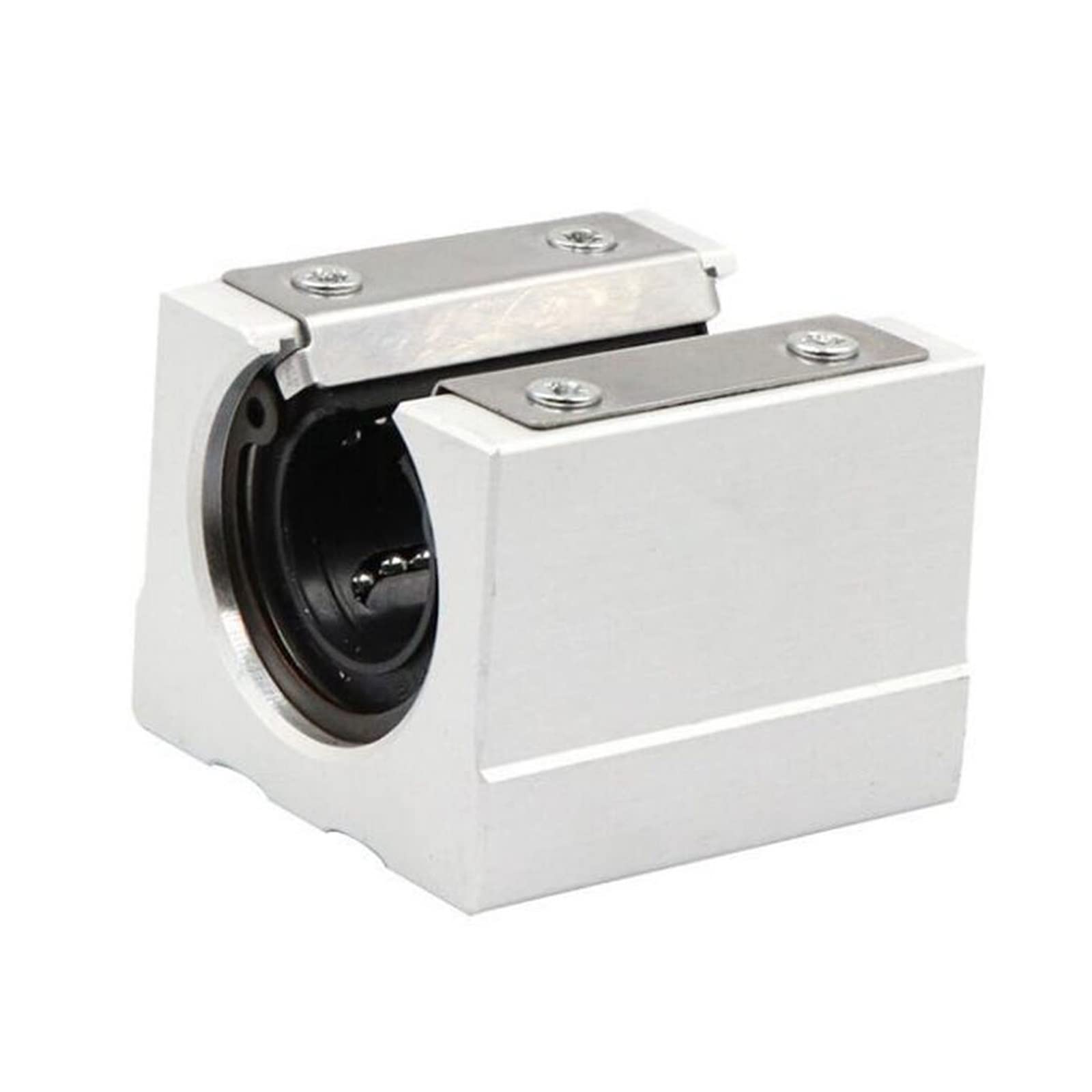 Cuscinetto a sfere a gola profonda in acciaio crom 1 PCS SBR25-S-PP-UU aperto con piastra di pressione 25mm parti del router del cursore del cuscinetto della guida lineare