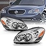 ACANII - For 2006-2011 Buick Lucerne CXL CXS (With 5-Bulb Type Model) Headlights Headlamps Replacement Pair Left+Right