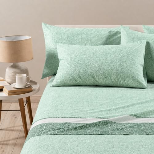 Completo letto matrimoniale completo e coordinato: Include lenzuolo superiore 250x280 cm - sotto con angoli 180x200 cm - e due federe abbinate 50x80 cm per un risultato armonioso e pronto all’uso