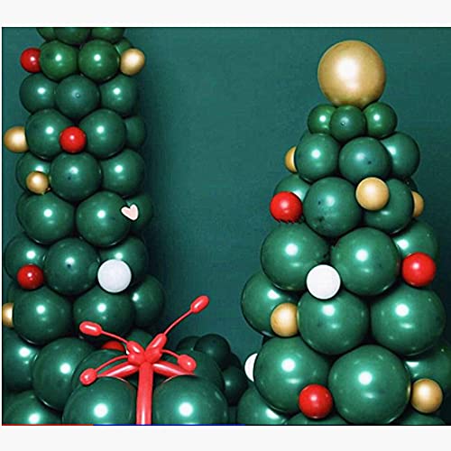 Image of KBZVNAF Dark Green Latex Party Balloons - 50 Pack 12 inch Green Helium Balloons for Baby Shower Birthday Summer Jungle Theme Party Decorations | Green Helium Balloons for Baby Shower Birthday Summer Jungle Theme Party Decorations