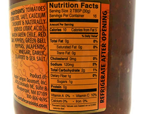 Santa Fe Seasons, Salsa Garden Grilled, 16 Ounce