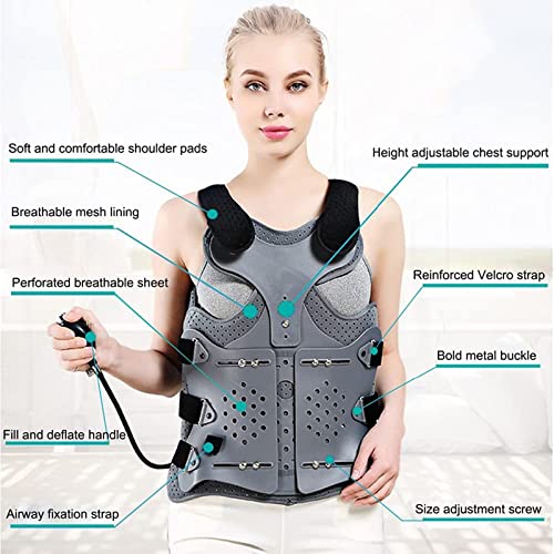 Nadmuchiwany, Stały Stabilizator Kręgosłupa Piersiowo-Lędźwiowego, Na Kifozę, Osteoporozę, Łagodną Skoliozę I Wsparcie Pooperacyjne Z Wbudowaną Nadmuchiwaną Poduszką Powietrzną