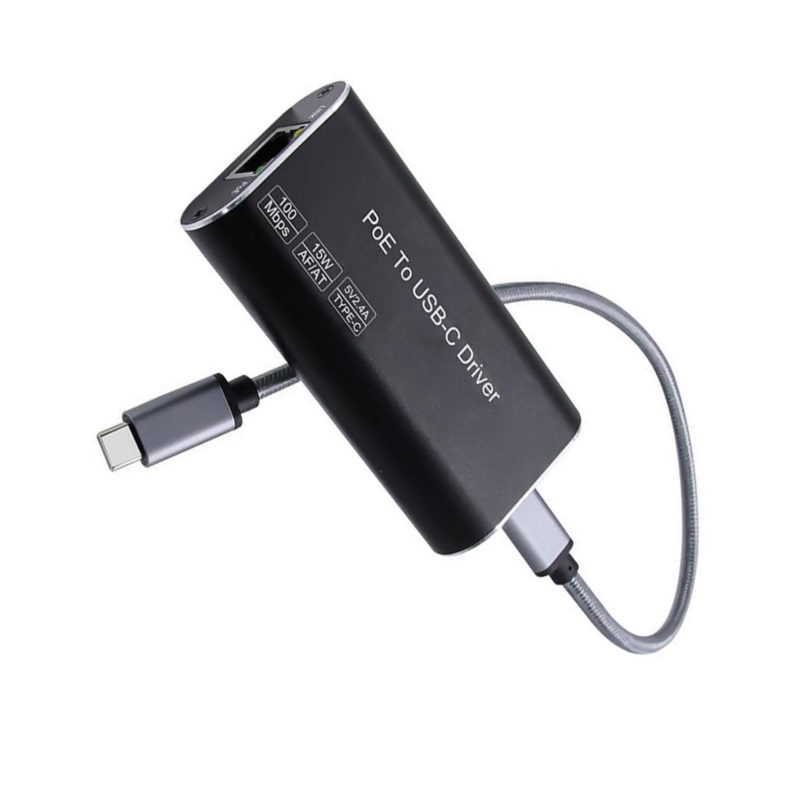 Adaptateur d'alimentation Ethernet vers type C pour appareil USB C, convertisseurs USB C pour usage domestique et bureau, design compact