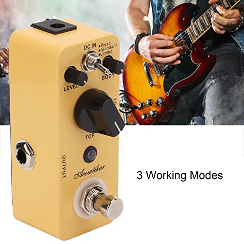 Pédale d’effet de guitare électrique, pédales d’effets True Bypass Accessoire Simulateur de boîtier en métal Prise audio mono 1/4″ pour instrument - Les Beatles, Paul McCartney, John Lennon, RIngo Starr, George Harrison Pédale d'effet de guitare électrique, pédales d'effets True Bypass Accessoire Simulateur de boîtier en métal Prise audio mono 1/4" pour instrument – Image 5