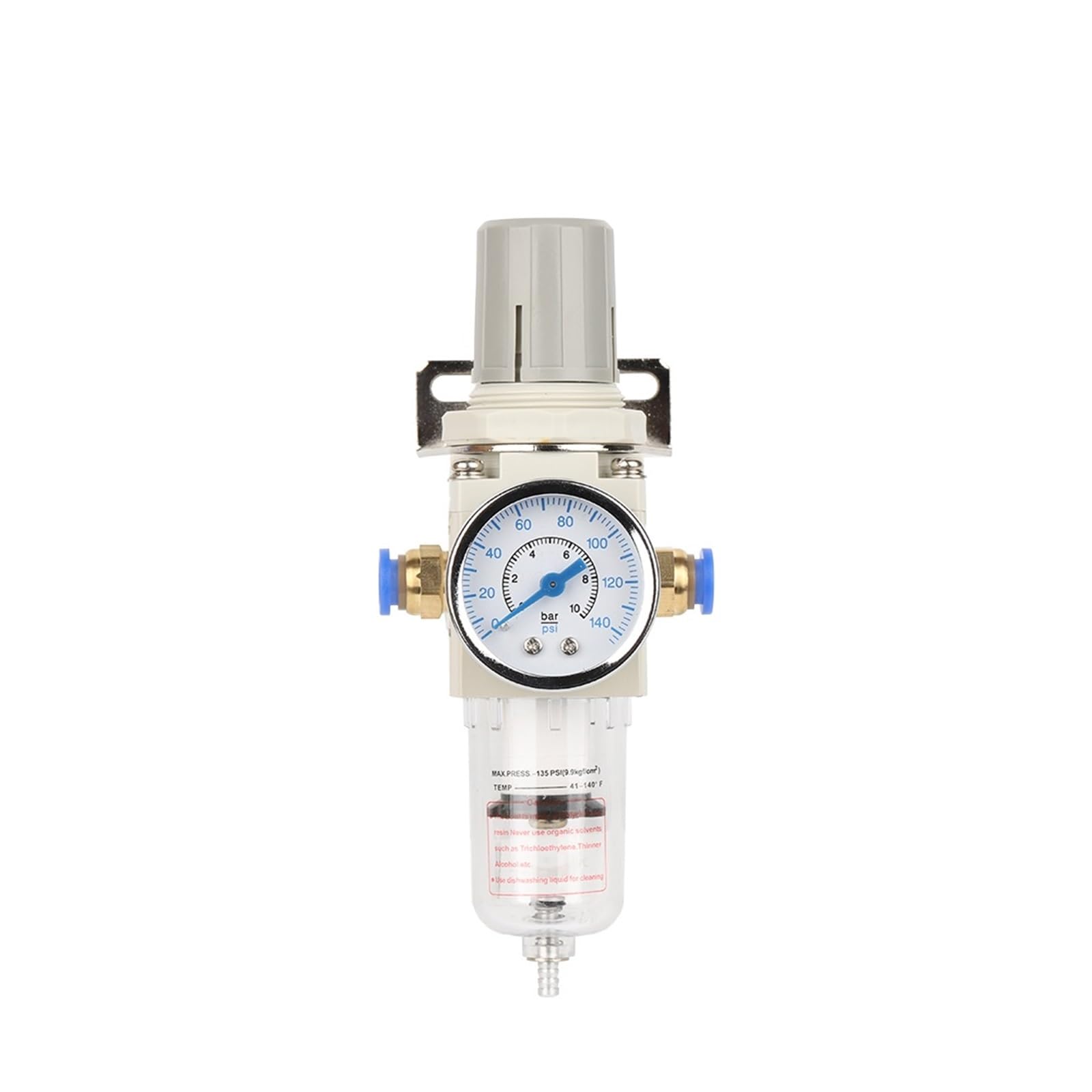 BALYDLUL AW2000-02 Pneumatic Compressor Air Filter Source Treatment Filters Pressure Regulator Gauge Oil Separator(8MM)