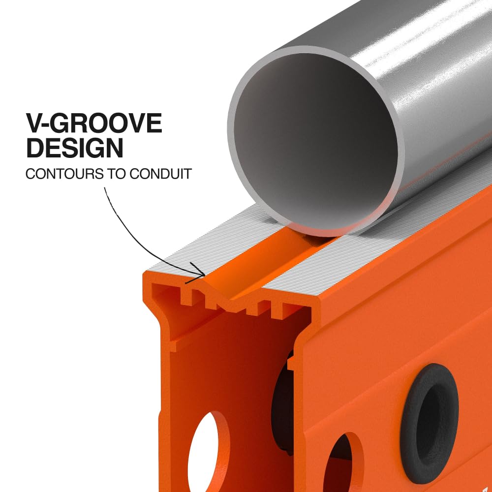 Klein Tools 93524MAG Niveau de boîte de 61 cm, niveau à bulle magnétique, 3 fioles, orange haute visibilité, corps en aluminium, rainure en V et rail magnétique, 61 cm