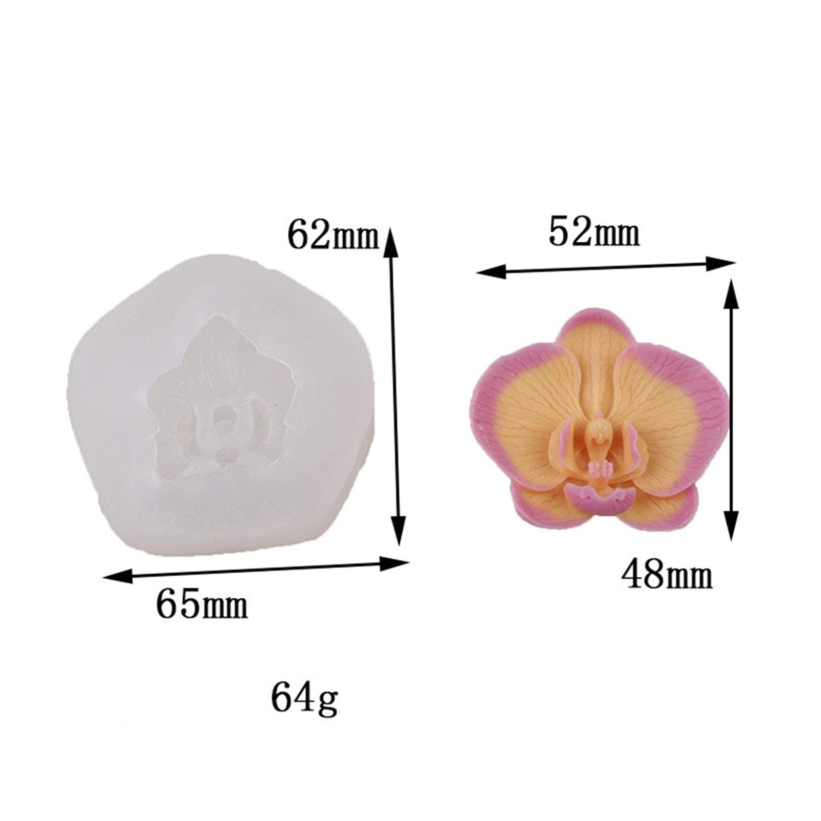 10 zestawów kwiatowych silikonowych form do świec mydło formy do aromaterapii świece rzemiosło dekoracja, Phalaenopsis