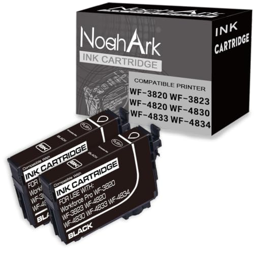 Cartouches 822XL Epson WorkForce WF-3820 WF-4820 T822XL encre noire pack de 2