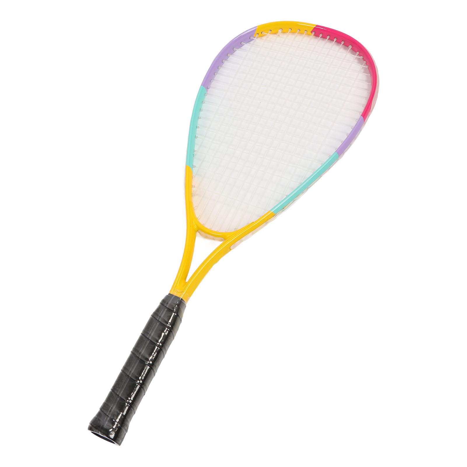 Rosvola Racchetta da Squash Testa Extra Large, Design Leggero, per Gioco | Corda in nylon resistente, presa comoda, versatile per i bambini, ammortizzante