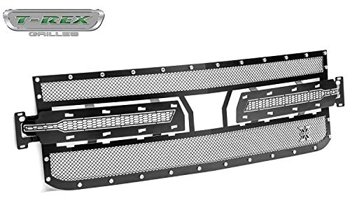 Image of T-Rex 6715631 Large Mesh Steel Black Finish XMetal Grille Insert for Ford Super Duty
