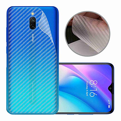 Image of Compatible with Redmi 8A Dual Back Screen Protective Film Carbon Fiber Skin Transparent Screen Guard Sticker