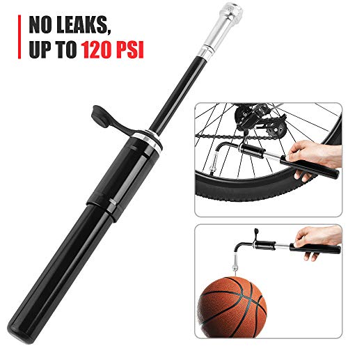 Bomba de bicicleta, Romacci Minibomba de 120 PSI com suporte de montagem se encaixa nas válvulas Pre