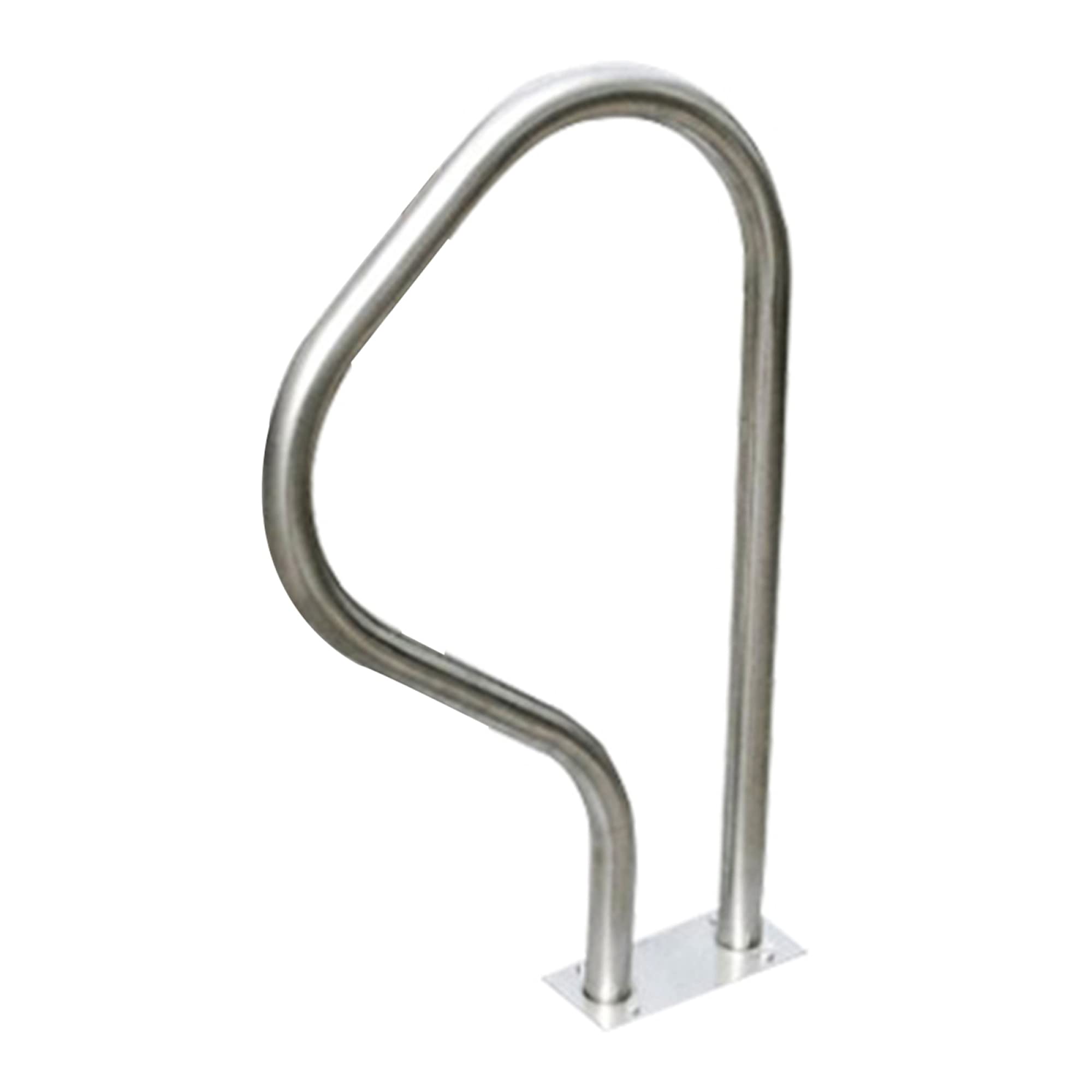 Main courante de piscine escalier et rampe de sécurité en inox argent pour bassin extérieur