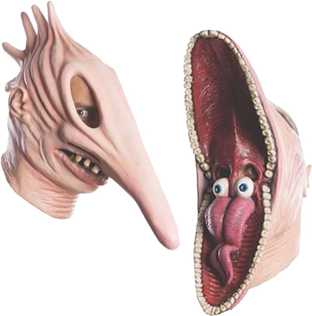 2PC Realistic Scary Couple Masks Halloween Scary Mask Set